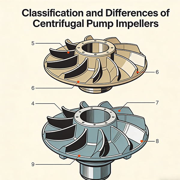 Classification and Differences of Centrifugal Pump Impeller